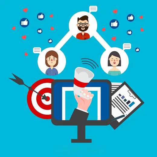 Lead capture form on a computer screen